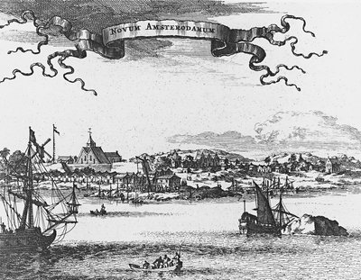 Neu-Amsterdam (New York), Gravur von Unknown artist