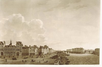 Paris. Rathaus und Seine von Unknown artist