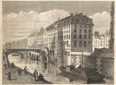 Pariser Abrisse: Hôtel-Dieu von Unknown artist