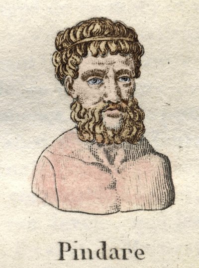 Pindar (518-v. 438 v. Chr.), griechischer Operndichter. von Unknown artist