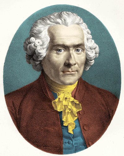 Porträt von Jean Jacques Rousseau (1712-1778) von Unknown artist