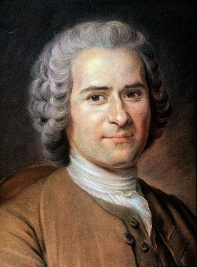 Porträt von Jean Jacques Rousseau von Unknown artist