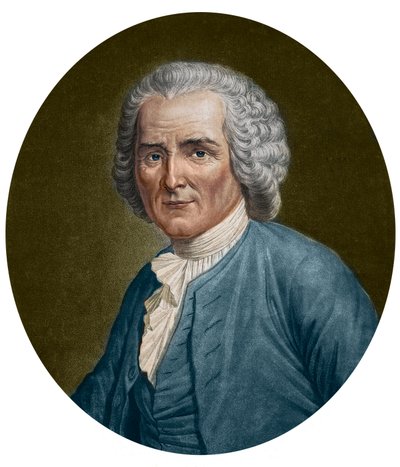 Porträt von Jean-Jacques Rousseau von Unknown artist