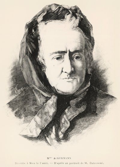 Porträt von Louise-Victorine Ackermann von Unknown artist