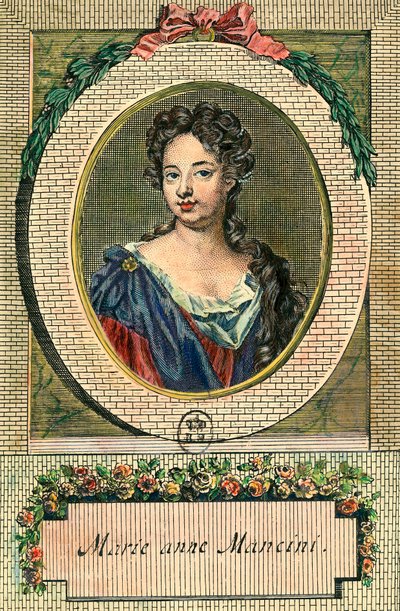 Porträt von Marie Anne Mancini von Unknown artist