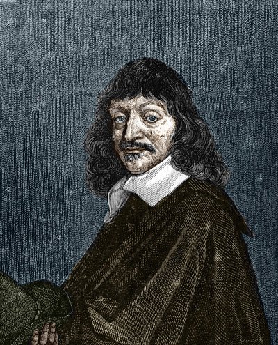 Porträt von René Descartes. 1596-1650. von Unknown artist