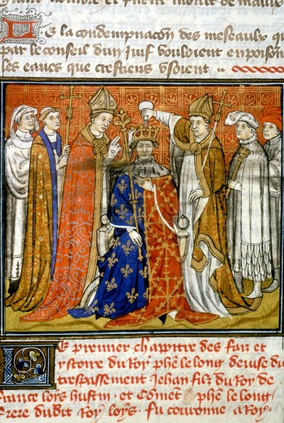 Krönung von Philipp IV. dem Schönen von Unknown artist