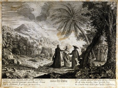 Satirische Vignette gegen den Jansenismus von Unknown artist