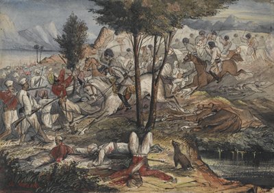 Der Angriff. Zentralindische Kavallerie von Unknown artist