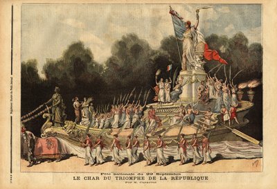 Der Triumphwagen der Republik von Unknown artist