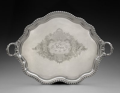 Tablett, um 1855 von Unknown artist