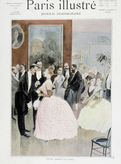 Ein Ball - in "Paris illustré" von Unknown artist