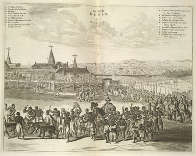 Ansicht von Benin. Prozession der Einheimischen von Unknown artist