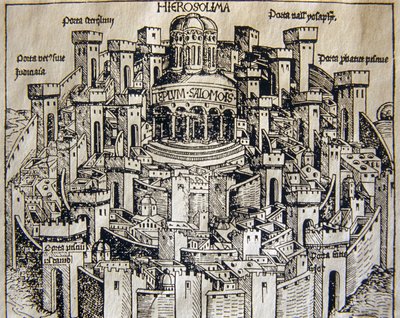 Ansicht von Jerusalem im Mittelalter von Unknown artist