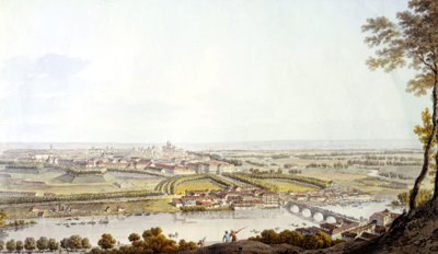 Ansicht von Turin. Gravur 1810. von Unknown artist