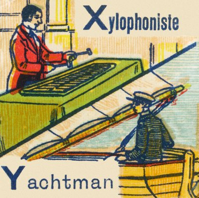 X als Xylophonist Y als Yachtsmann von Unknown artist