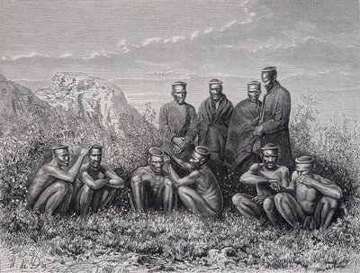 Zulu Cafres (Ring-Kop Stamm) von Unknown artist