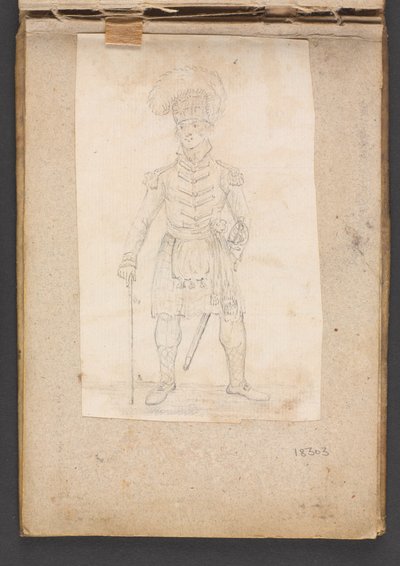 Ein Offizier eines Hochlandregiments von Unknown artist