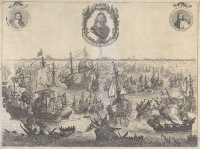 Schlacht von Scheveningen, 31. Juli 1653 von Unknown artist