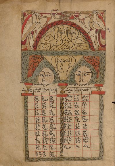 Kanontafel-Seite von Unknown artist