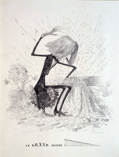 Karikatur des Komponisten Franz Liszt von Unknown artist