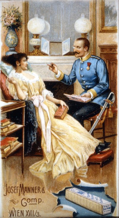 Schokoladenwerbung „Josef Manner & Comp., Wien“ von Unknown artist