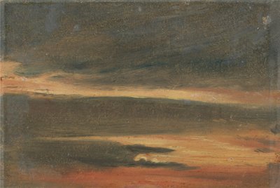 Wolken bei Sonnenuntergang von Unknown artist