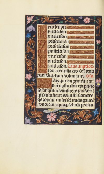 Geschmückte Textseite von Unknown artist