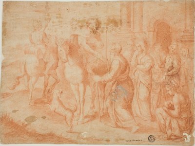 Abreise des Tobias von Unknown artist