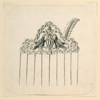 Entwurf für einen Kamm von Unknown artist