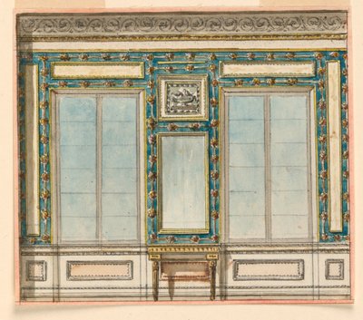 Entwurf für eine Fensterwand von Unknown artist