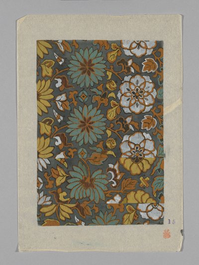 Design auf Papier von Unknown artist