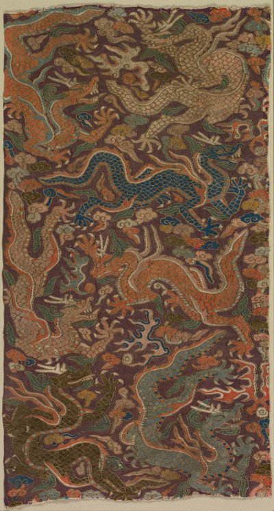 Drachen jagen flammende Perlen von Unknown artist