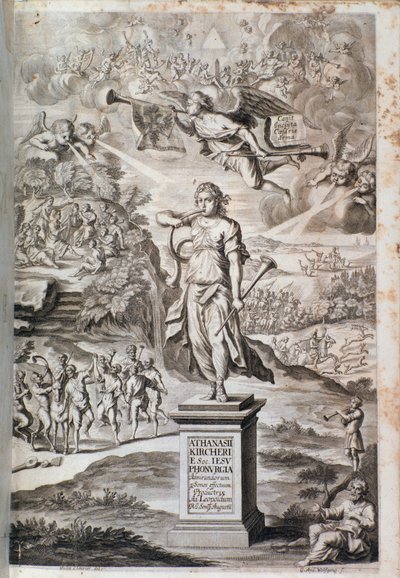 Frontispiz von Phonurgia nova (1673) von Unknown artist