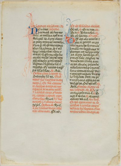 Illuminierte Manuskriptseite von Unknown artist