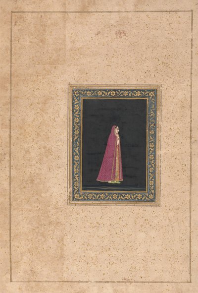 Indische Frau in rotem und goldenem Kleid von Unknown artist