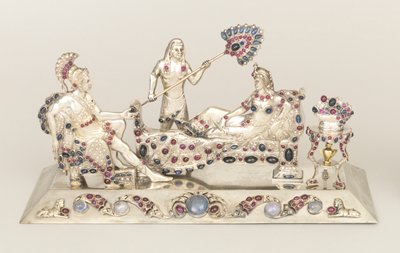 Juwelierte Skulptur von Antonius, Kleopatra und Begleiter von Unknown artist