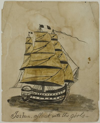Joshua mit den Mädchen auf dem Wasser von Unknown artist