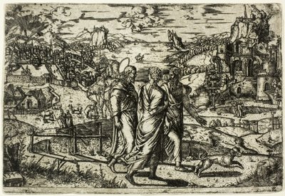 Reise nach Emmaus von Unknown artist