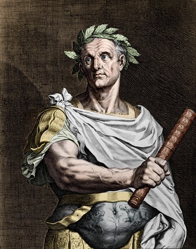 Julius Caesar (101-44 v. Chr.), römischer Staatsmann. von Unknown artist