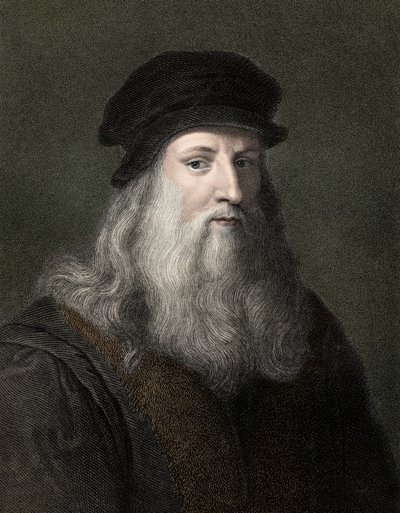 Leonardo Da Vinci (1452-1519) von Unknown artist