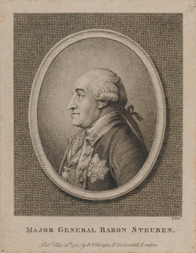Generalmajor Baron Steuben (Radierung) von Unknown artist