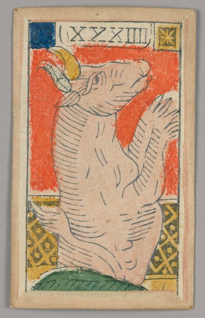 Minchiate (Tarot) Spielkarte von Unknown artist
