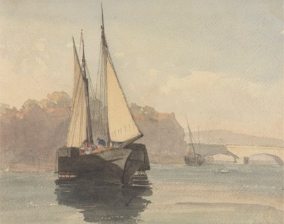 Raddampfer in der Nähe von Weymouth von Unknown artist
