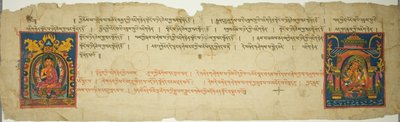 Seite aus einem buddhistischen Manuskript von Unknown artist