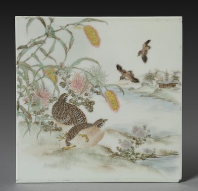 Plakette mit Wachtel von Unknown artist