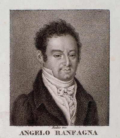 Porträt von Angelo Ranfagna (Gravur) von Unknown artist