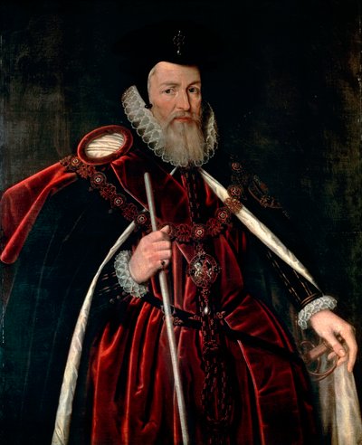 Porträt von William Cecil Baron Burghley von Unknown artist