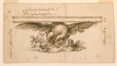 Entwurf für einen Tisch von Unknown artist
