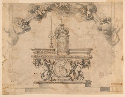 Entwurf für einen Altar von Unknown artist